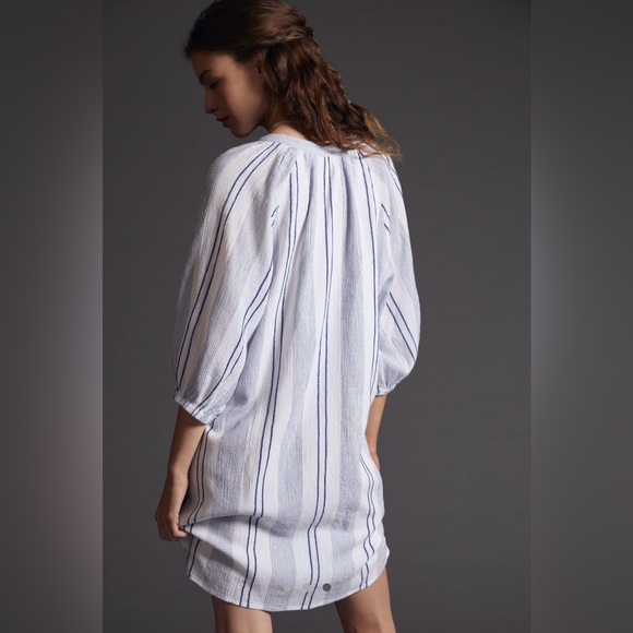 Size 2, New With Tags Ethereal Sundry Sundry Striped Henley Dress from Anthro - Picture 3 of 8